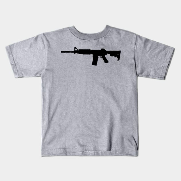 M4 Rifle Kids T-Shirt by GreenGuyTeesStore